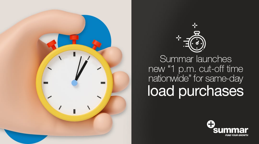 Summar Launches 1 PM Cutoff Time Nationwide for SameDay Purchases