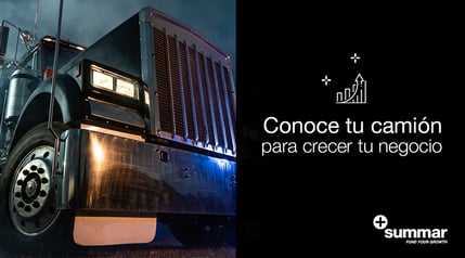 parte frontal de un camion