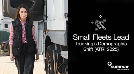 trucker woman next to truck with open door